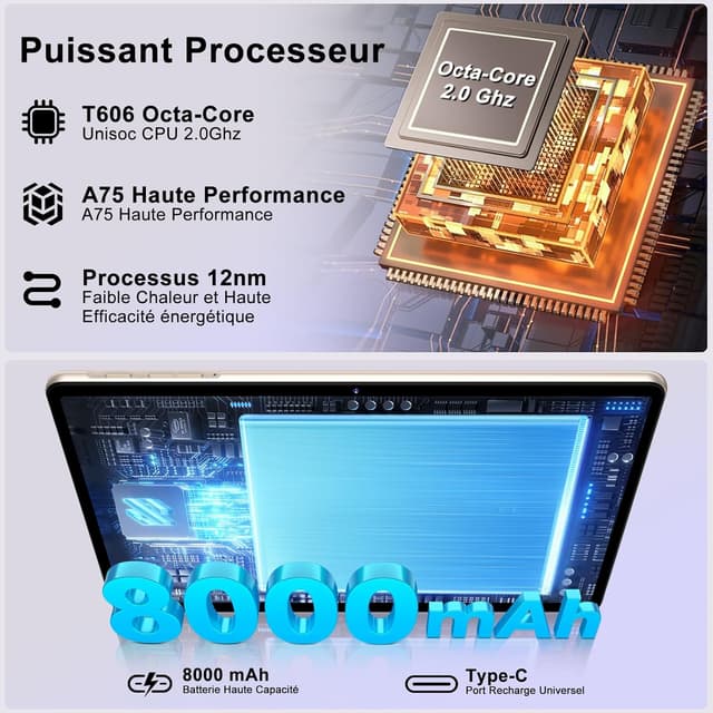 Thumbnail 3 de Dghrti TAB50 11 pouces 256 Go