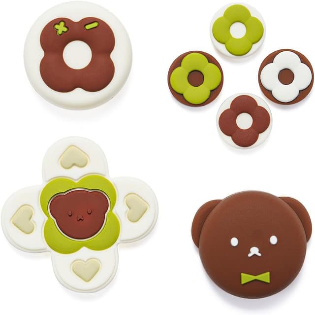 Detalle de GeekShare Cross D-Pad Thumb Grip Caps for Switch