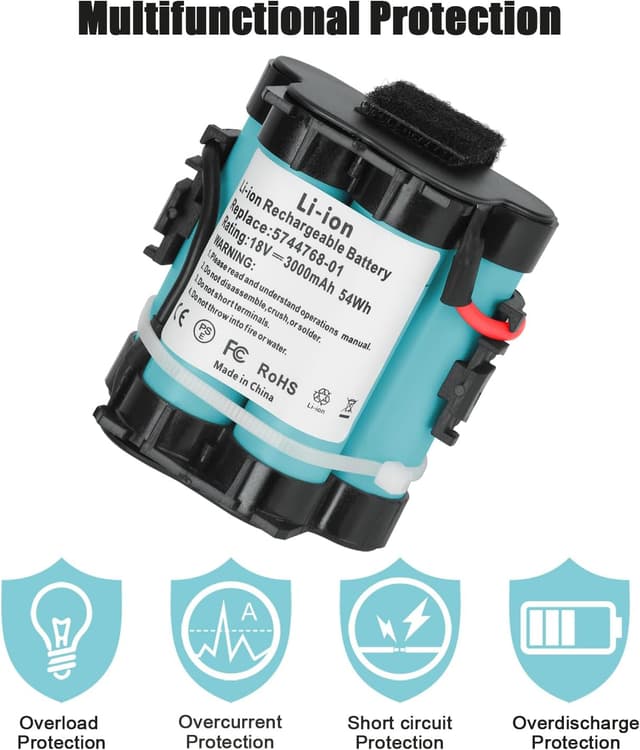 Thumbnail 6 de KUNLUN 18V 3,0Ah Lithium-Ersatzakku für Gardena Mähroboter R-Serie & weitere Automower/ROB-Modelle