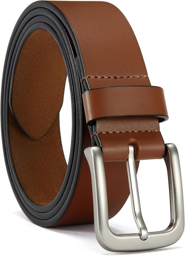 Thumbnail 6 de CHAOREN 35mm Genuine Leather Belt for Jeans (Full-Grain Leather, Black) — Men’s Casual Belt Gift