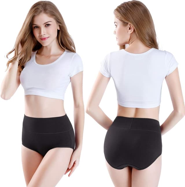 Detalle 2 de wirarpa Damen Slips Hohe Taille 5er Pack