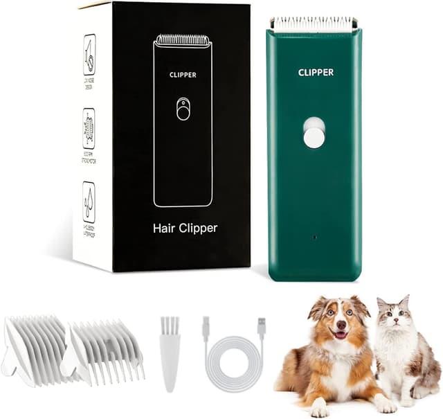 Detalle de Professional Dog Clipper & Cat Grooming Clippers with detachable ceramic blades and USB rechargeable battery