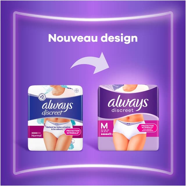 Thumbnail 5 de Always Discreet 21 Culottes incontinence XL 🩲