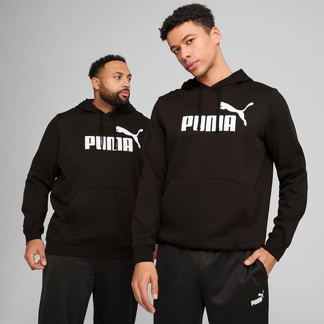 Detalle 1 de PUMA ESS No. 1 Hoodie sudadera hombre negra