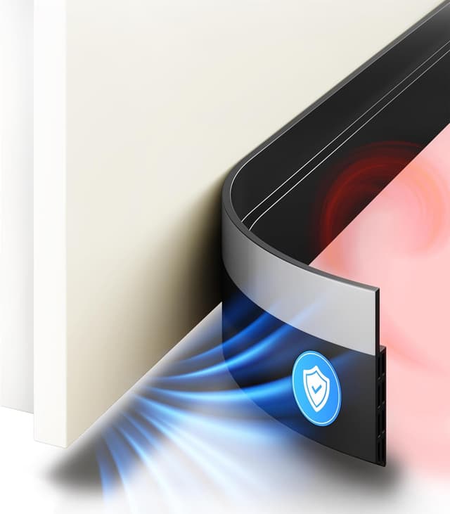 Imagen de SilverRack Paraspifferi sottoporta 1x1m Nero en OfertitasTOP