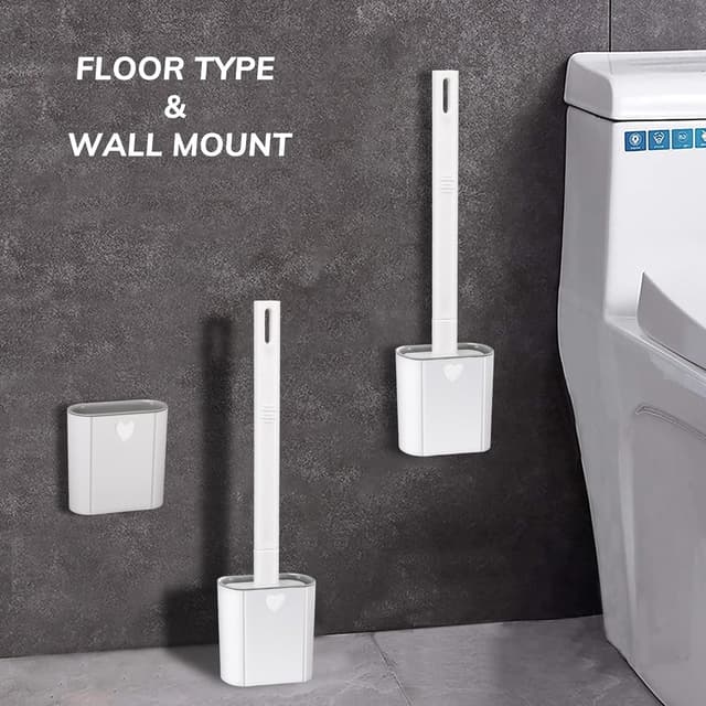 Thumbnail 4 de Toilet Brush 2 Pack Silicone Set with Holders 🧻