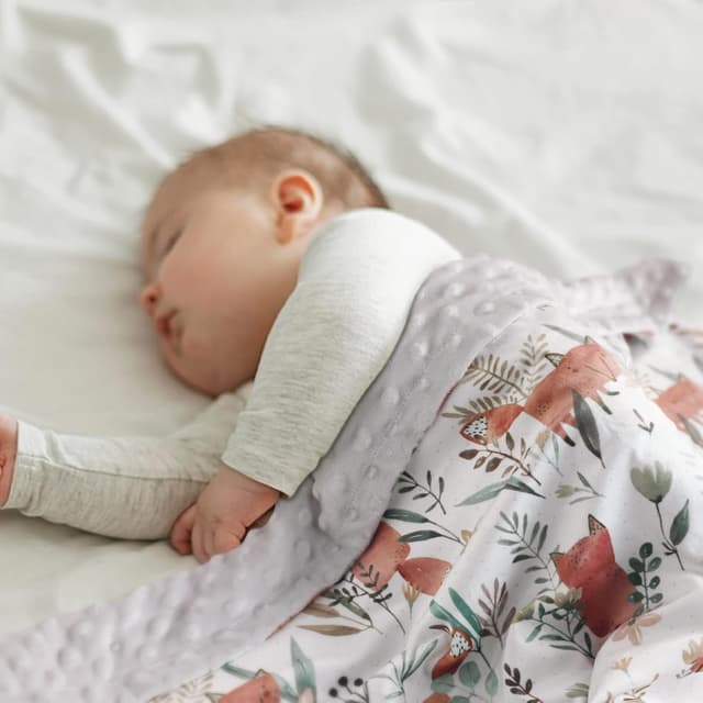 Thumbnail 6 de Soarwg Kids Baby Blanket (Little Fox) – 75x100cm soft plush newborn blanket with dotted micro fleece backing