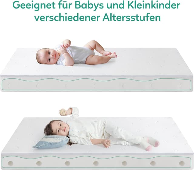 Thumbnail 3 de BedStory Babymatratze 70 x 140, verstellbar, 12 cm