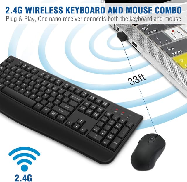 Thumbnail 2 de EDJO Wireless Keyboard Combo 2.4G
