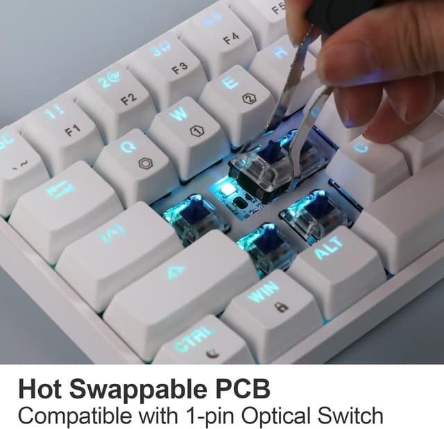 Thumbnail 2 de EPOMAKER SKYLOONG GK61 SK61 Teclado Óptico 60% RGB ⌨