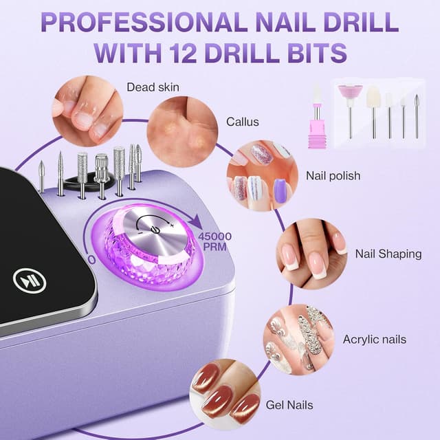 Detalle 2 de Urbuti Nagelfräser 45.000 U/min 💅