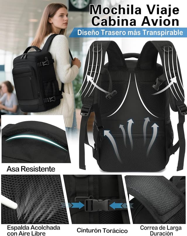 Thumbnail 4 de KLOSTAIN Mochila Viaje Cabina 20L