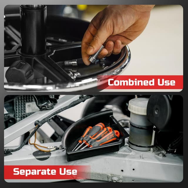 Thumbnail 6 de Rolling Shop Stool with Wheels 330 lbs capacity