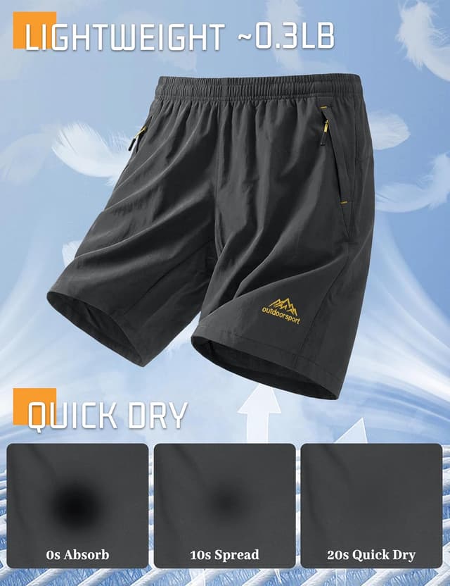 Thumbnail 2 de TACVASEN Quick-Drying Training Shorts 3 Pockets