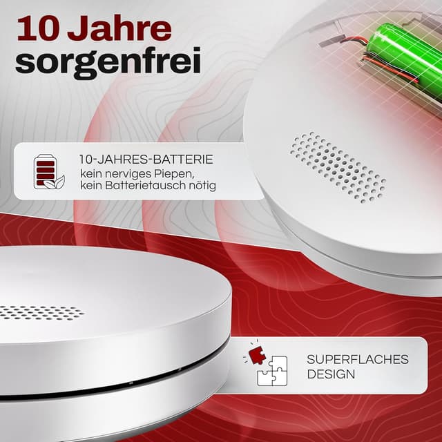 Thumbnail 3 de ALPENLUFT Rauchmelder 10 Jahre Batterie 🏠