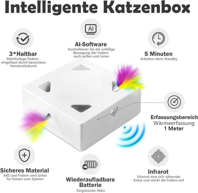 Thumbnail 1 de Migipaws MigiBox Versione 2, gioco automatico per gatti 🐾