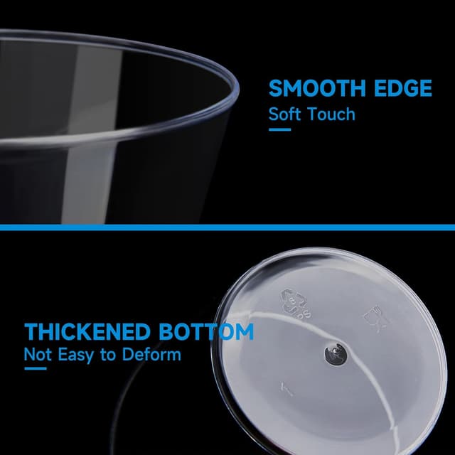 Detalle 2 de RACETOP 9 oz Clear Plastic Cups 100-Pack