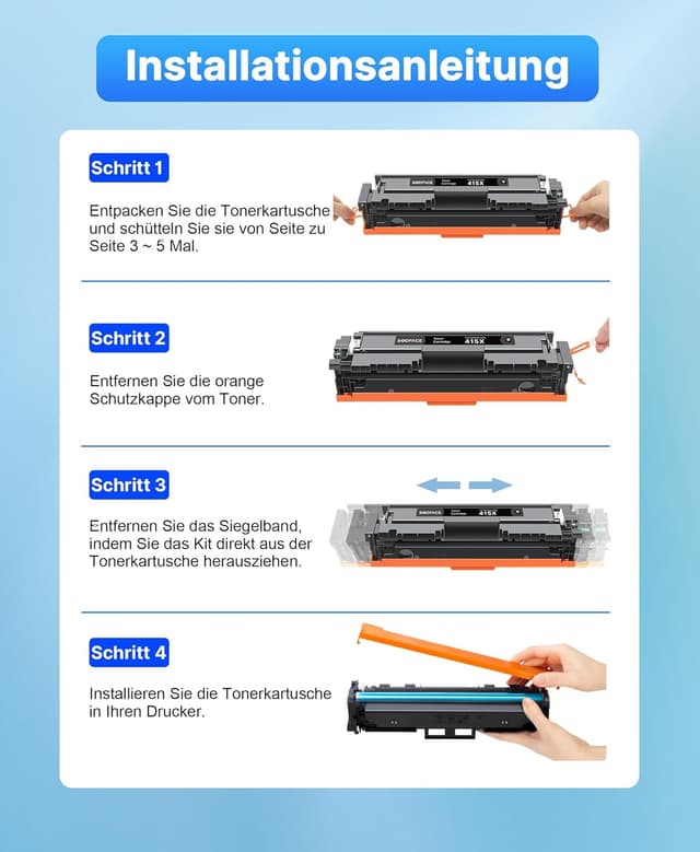 Detalle 2 de SODFACE 415X Toner Multipack für HP 415A 415X