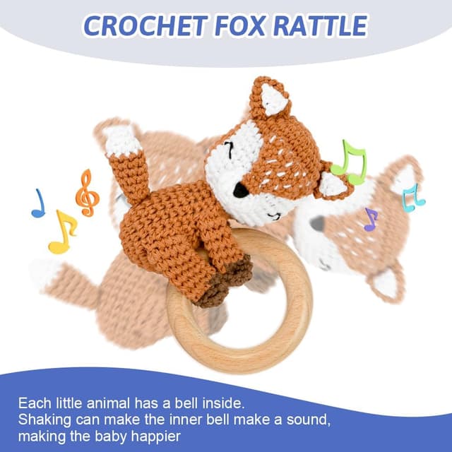 Thumbnail 3 de OFFCUP Sonajero zorro de madera 0-12 meses