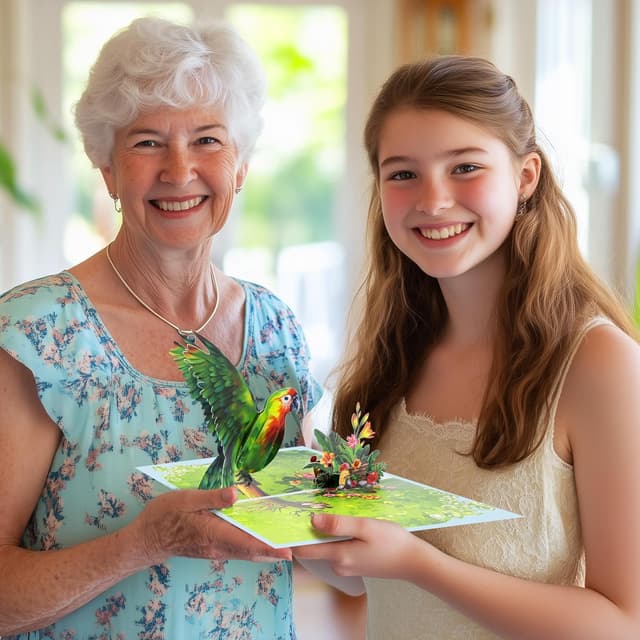 Detalle de 3D Pop-Up Trauerkarte mit 3D Motiv, Umschlag