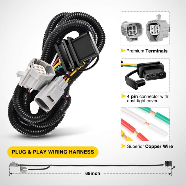 Thumbnail 3 de Nilight JK-61A 2-Inch Rear Hitch for Jeep JK