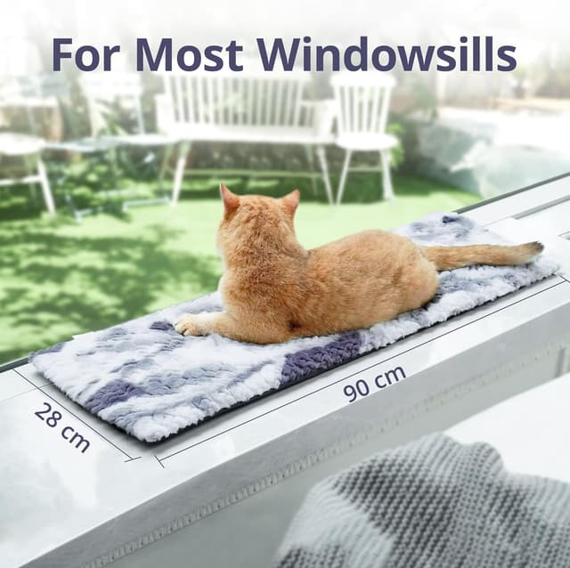 Detalle 1 de Petace Cat Window Bed 90 x 28 cm self‑heating pad