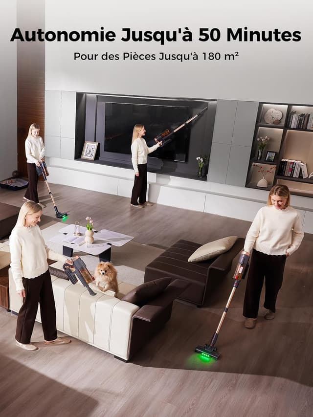 Detalle de Proscenic P11 Ultra+ aspirateur balai 50 000 Pa