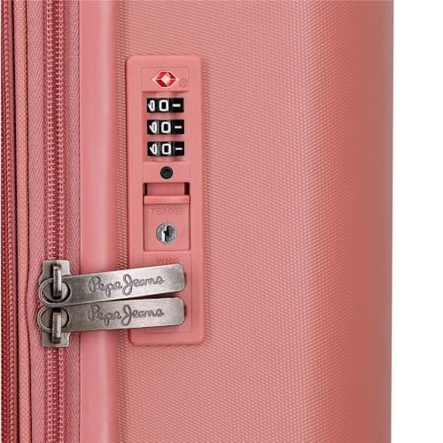 Thumbnail 9 de Pepe Jeans Accent: juego de maletas rígidas ABS rosa (cabina 40/55/20 + grande 48/70/28, cierre TSA)