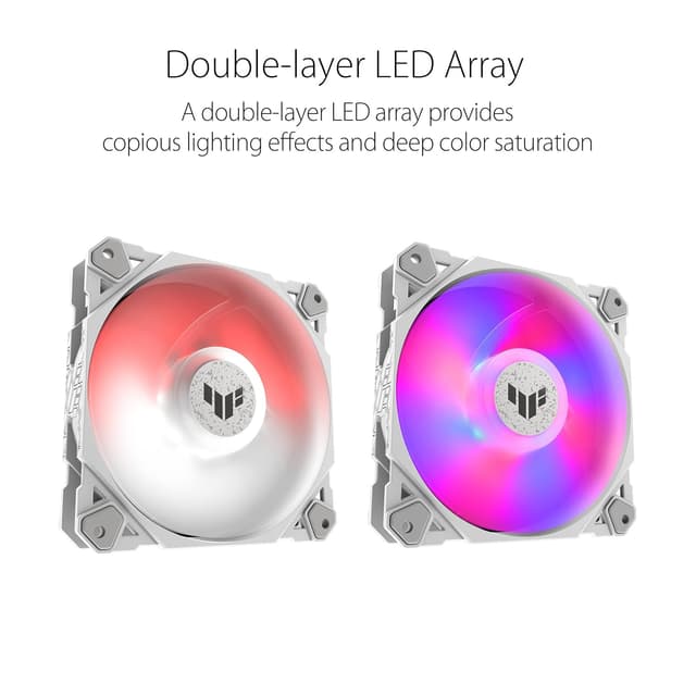 Thumbnail 2 de ASUS TUF Gaming TF120 ARGB White 120mm PC fan