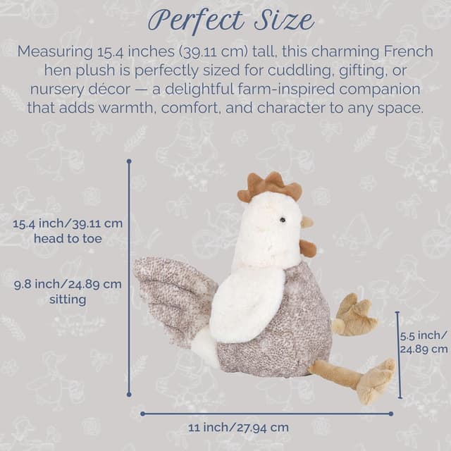 Detalle de Hester The French Hen 15-Inch plush toy
