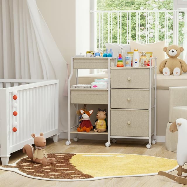 Thumbnail 6 de Modanais 3-Tier Baby Organizer Cart with Drawers