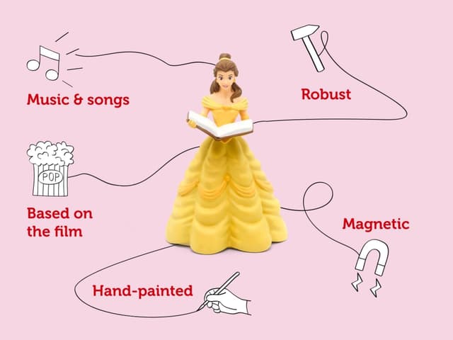 Detalle de tonies Audio Character for Toniebox – Disney’s Beauty and the Beast (Audio Book Play Character)
