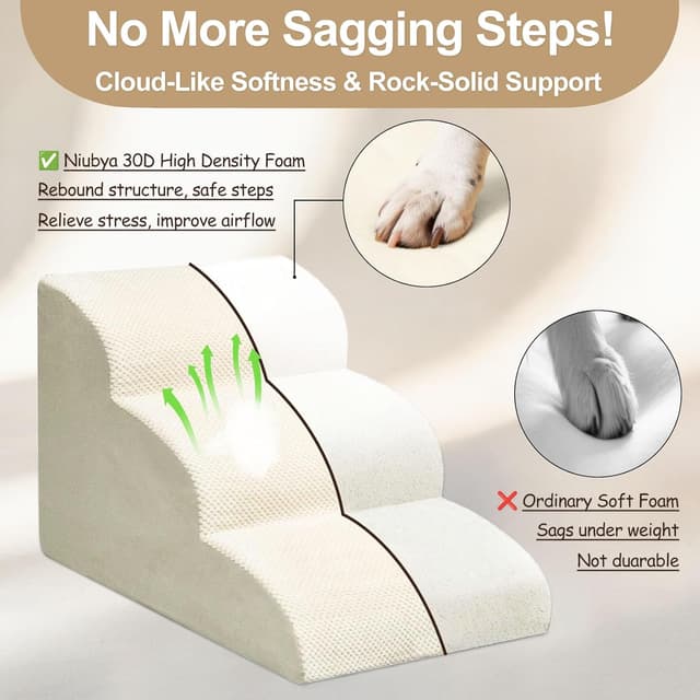 Detalle de 2 Step Dog Stairs 30 cm ramp