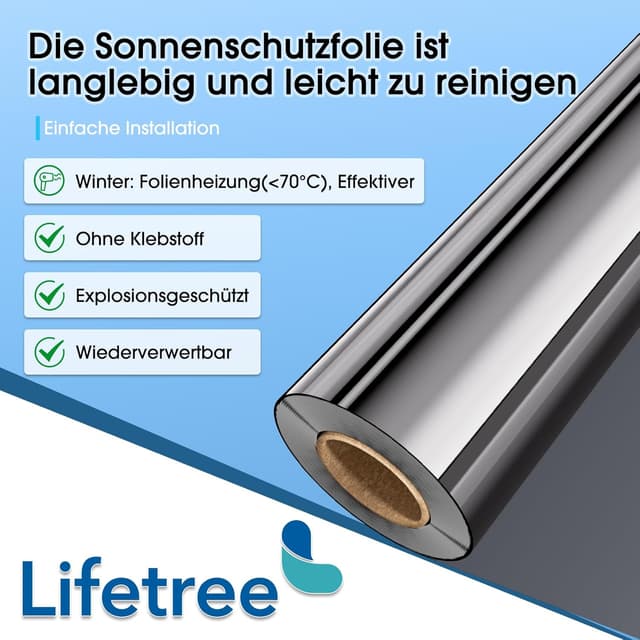 Thumbnail 4 de Lifetree Fensterfolie 90×200 cm 🪟
