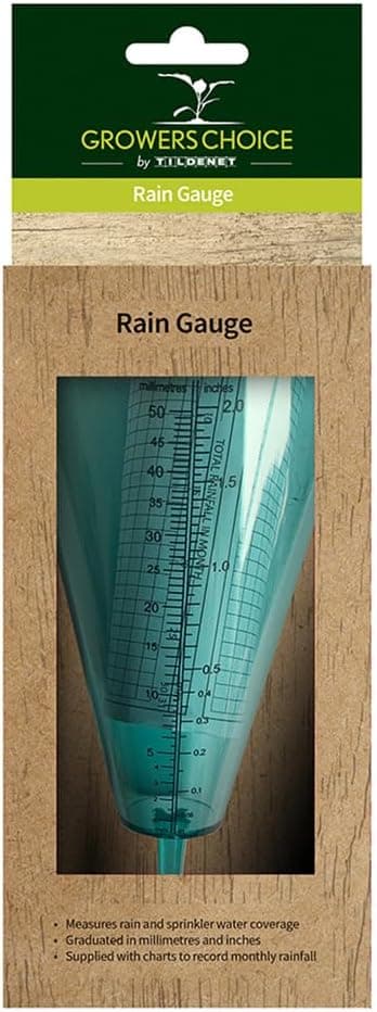 Detalle de Bosmere Tildenet Rain Gauge (T22) – mm and inch rainfall measurement