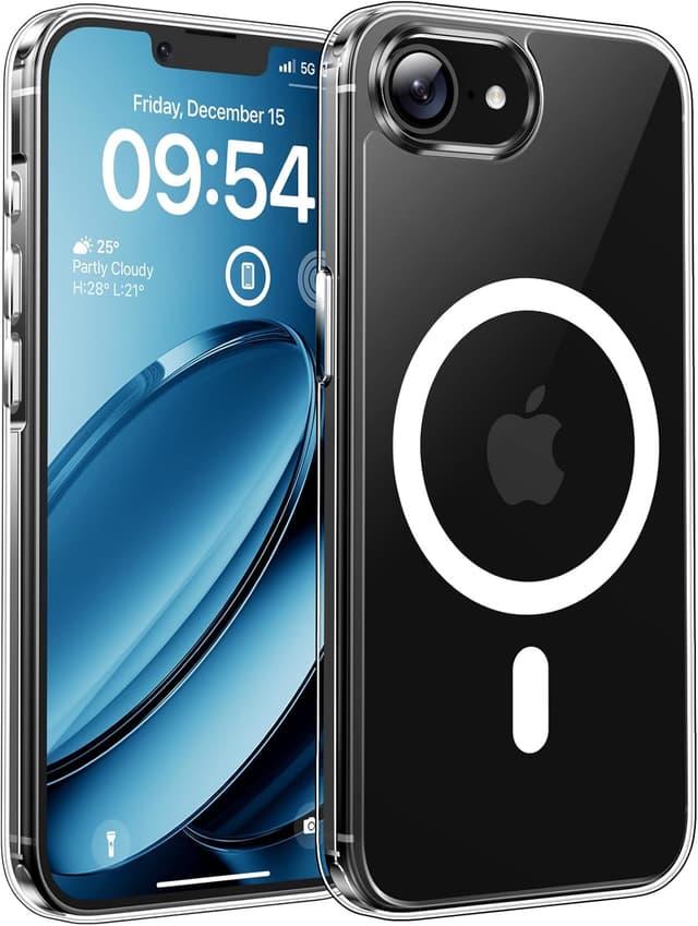 Detalle 2 de TOCOL for Samsung Galaxy S26 Ultra Case (MagSafe compatible) with Built-in Magnetic Ring, Slim Translucent Matte—Black