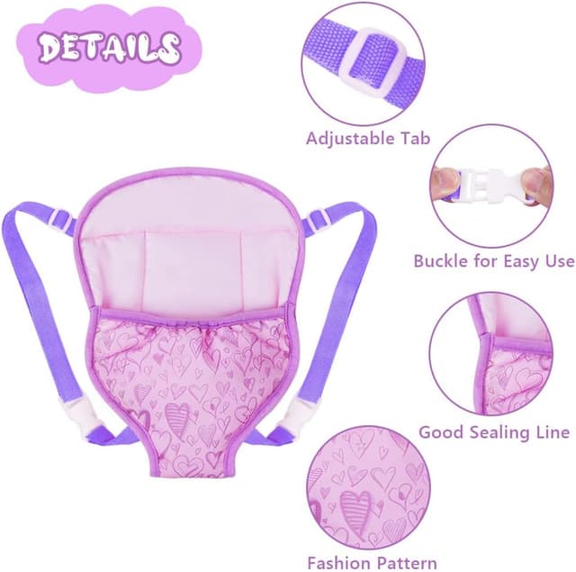 Thumbnail 2 de Porte-bébé poupée Aolso Violet 14–18