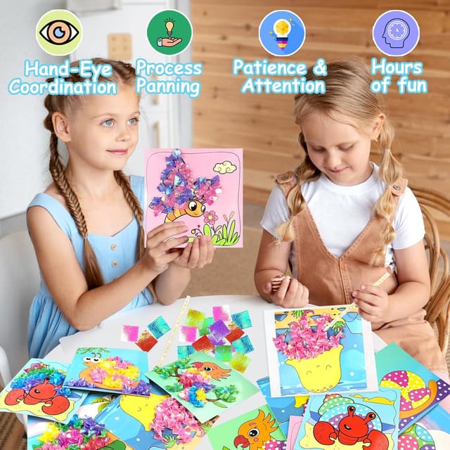 Thumbnail 6 de Kids Poke-in craft kit 700 fabric squares