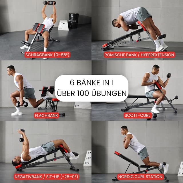 Detalle de Finer Form Multifunktionale Hantelbank für Ganzkörpertraining