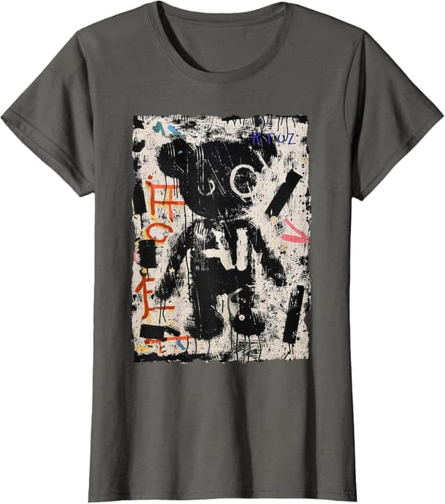 Detalle de T-shirt streetwear graphique Y2K “Teddy Bear” (Cool Streetwear Graphic) – pour femme, homme et un style rétro
