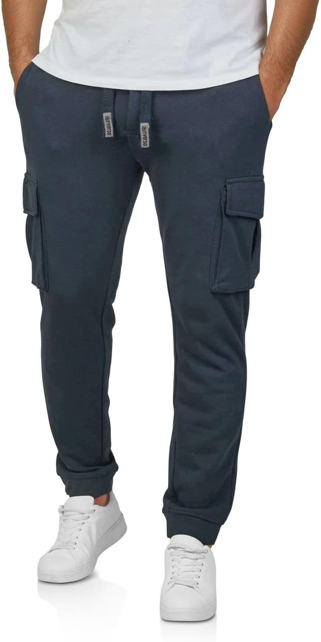 Detalle de riverso Cargo Jogginghose Herren RIVLoris – Baumwoll-Mix mit Cargolook und Taschen