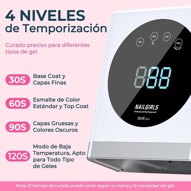 Thumbnail 1 de NAILGIRLS Lámpara LED UV Profesional 150 W