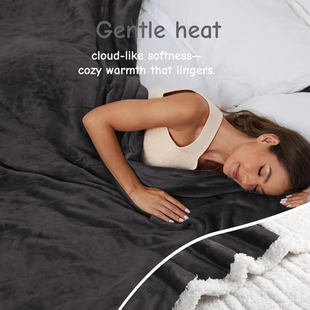 Detalle 2 de Manta Electric Heated Blanket 72x84in, 6 Heat Settings