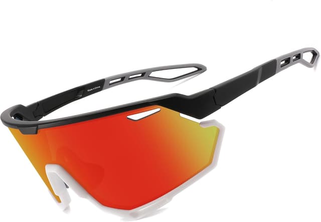 Detalle de SINSPORT eyewear Occhiali sportivi con protezione UV400 per guida, ciclismo e corsa