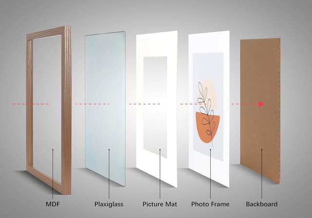 Thumbnail 6 de Bilderrahmen Braun A3 3er Set von KAIWIN