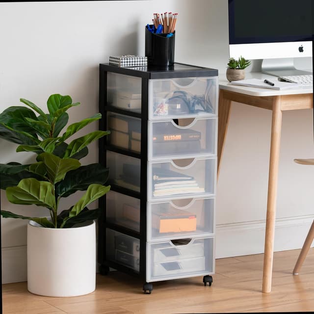 Detalle 2 de Iris Ohyama DDDC-005 5 Schubladen 🗄