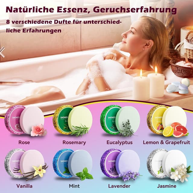 Thumbnail 2 de Duschbomben Geschenkset – Duschdampfer Aromatherapie