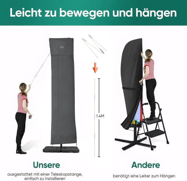 Thumbnail 4 de Sekey Custodia Ombrello Ultra Resistente 260x65cm