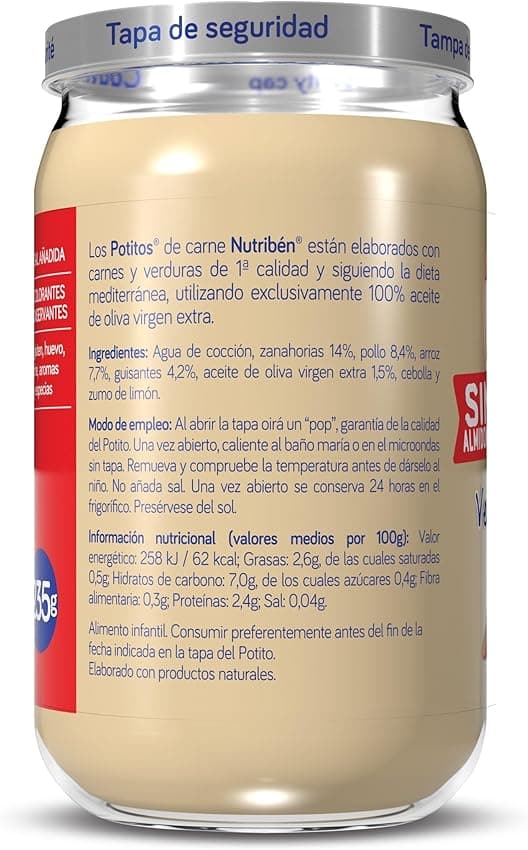 Thumbnail 3 de Nutribén Pack de Potitos Variados para Bebés 🍲 - 24 x 235g