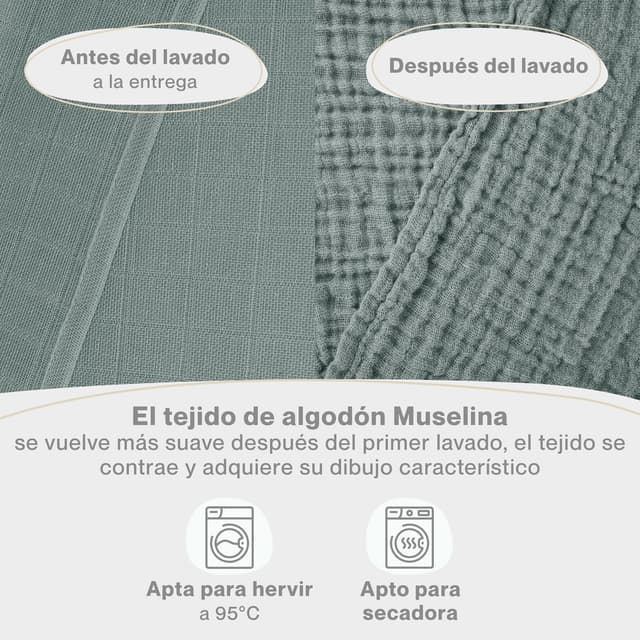 Thumbnail 1 de Laleni muselinas algodón 70x70 5 uds 🧸